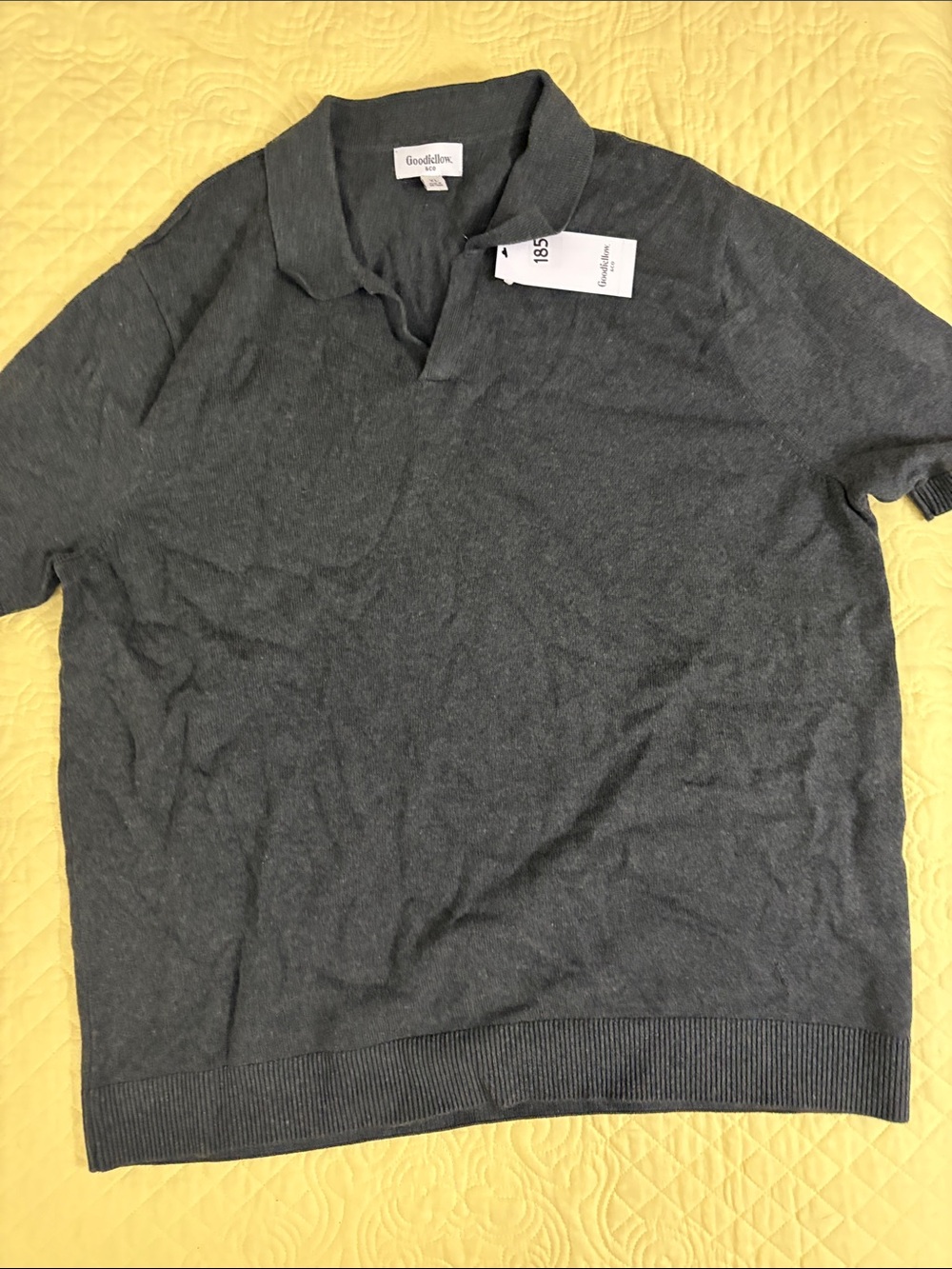 Goodfellow & Co Charcoal Short Sleeve Polo